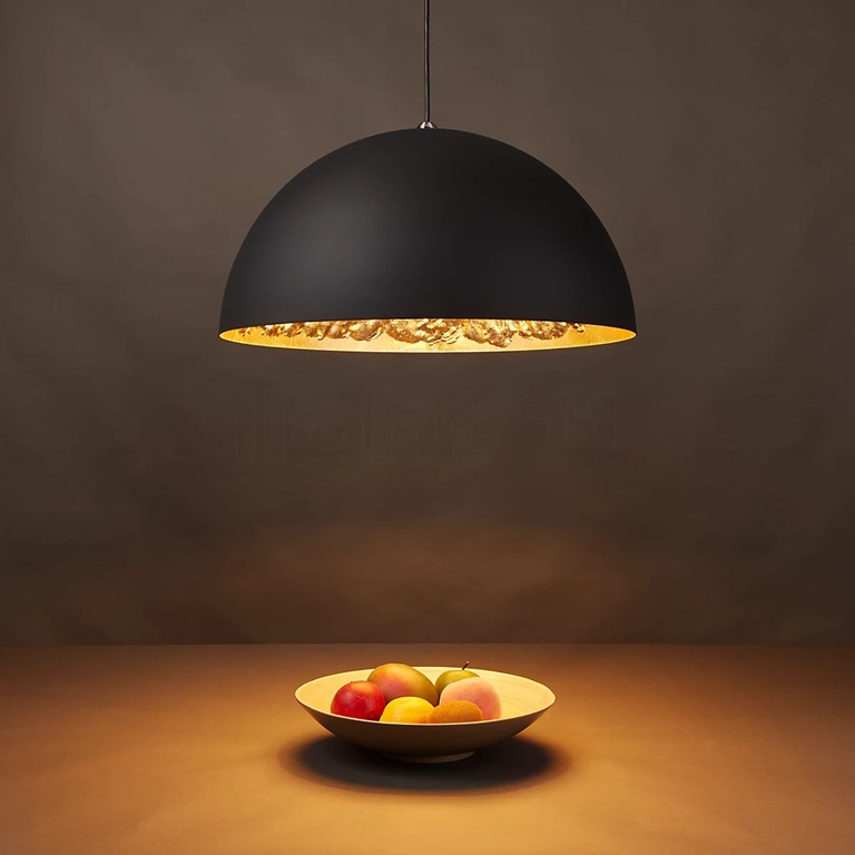 Catellani&Smith Halogen Pendelleuchte Stchu-Moon 02, 40cm Gold - NEU Abverkauf aus Lagerbestand