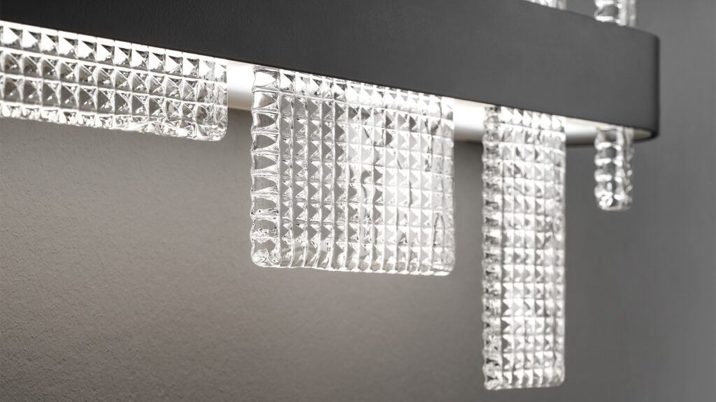 LED-Pendelleuchte Ribbon S100 schwarz von Masiero - 2.700K - Abverkauf aus Lagerbestand