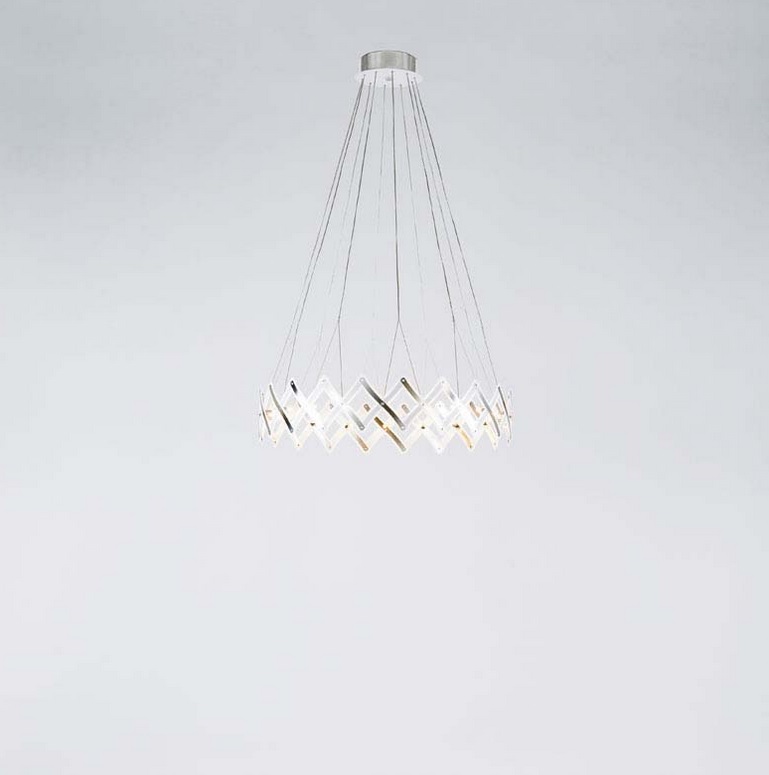 LED-Pendelleuchte ZOOM 1 weiß / Aluminium - Abverkauf aus Showroom