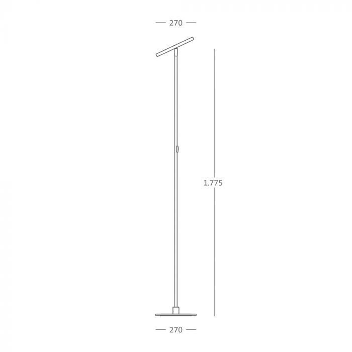 DECENT MAX  LED-Stehleuchte Cashmere matt 2.700K  - Abverkauf aus Showroom